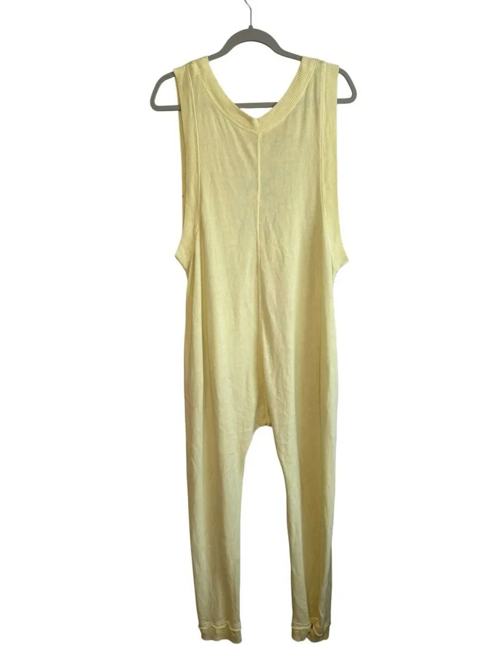 Free People Movement Riviera Jumpsuit One Piece Harem Low Scoop Yellow Size Smal